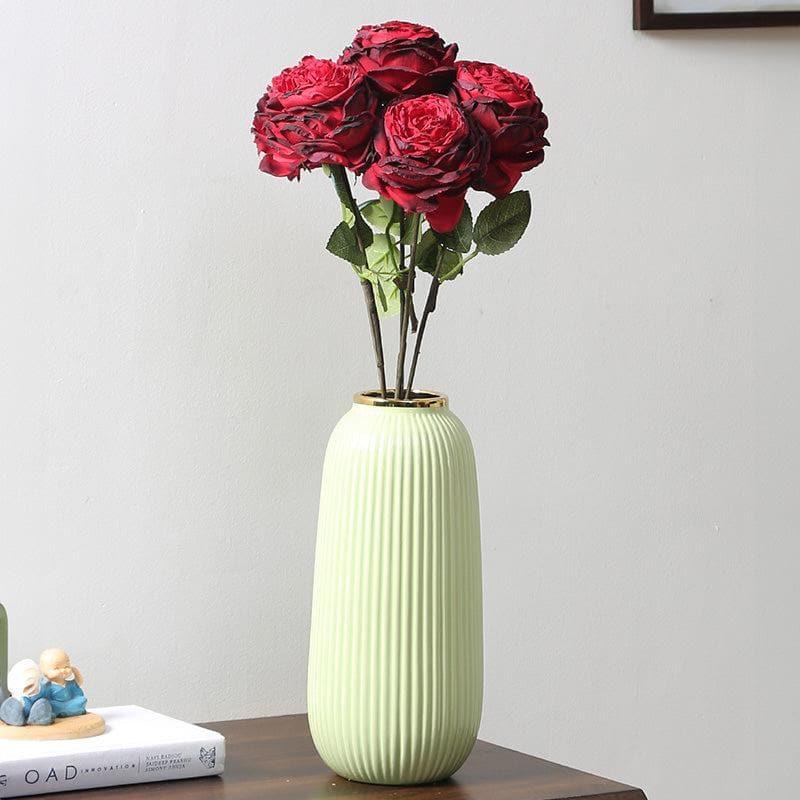 Buy Faux Dry Rose Stick - Red Artificial Flowers from Vaaree