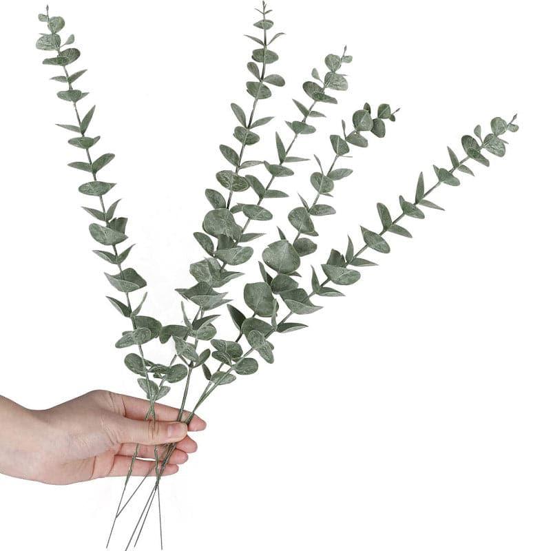 Buy Faux Eucalyptus Leaves - Set Of Five Artificial Flowers from Vaaree