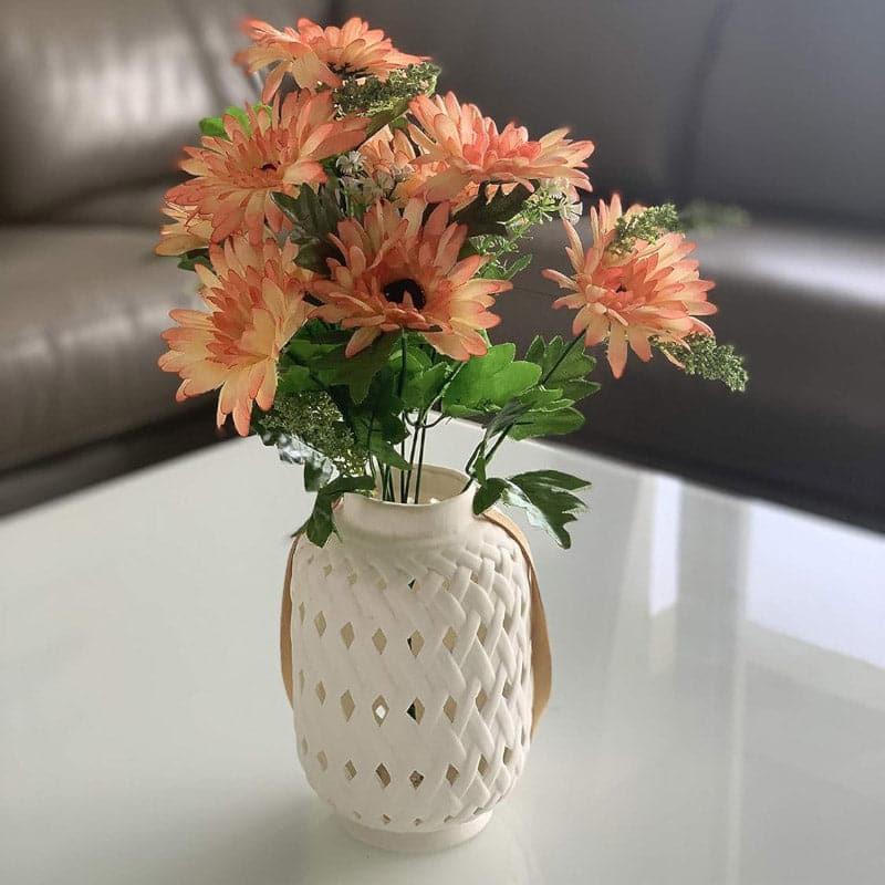 Buy Faux Daisy Garabara Flower Bunch - Peach Artificial Flowers from Vaaree