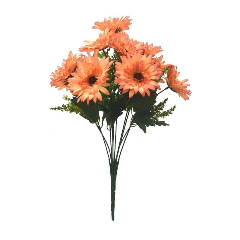Artificial Flowers - Faux Garabara Flower Bunch - Peach