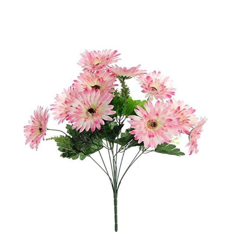 Buy Faux Daisy Garabara Flower Bunch - Pink Artificial Flowers from Vaaree