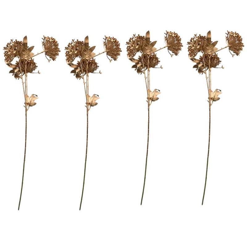 Buy Faux Gelavo Eucalyptus Leaf Bunch - Set Of Four Artificial Flowers from Vaaree