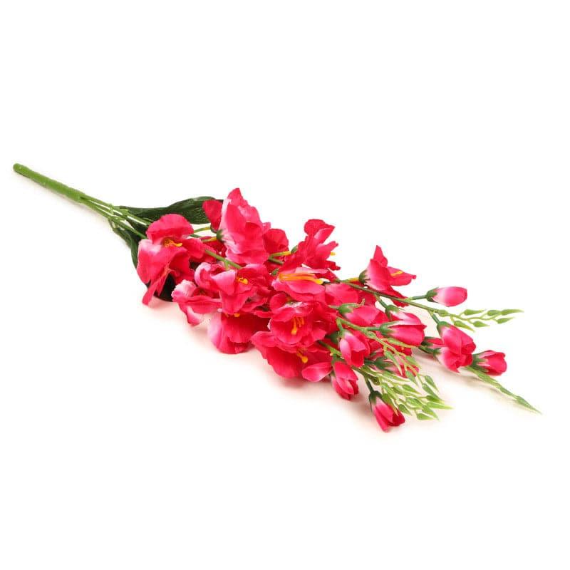 Buy Faux Gladiolus Lily Flower Bunch - Red Artificial Flowers from Vaaree