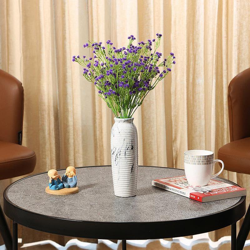 Buy Faux Gypsophila Floral Bunch (Violet) - Set Of Two Artificial Flowers from Vaaree