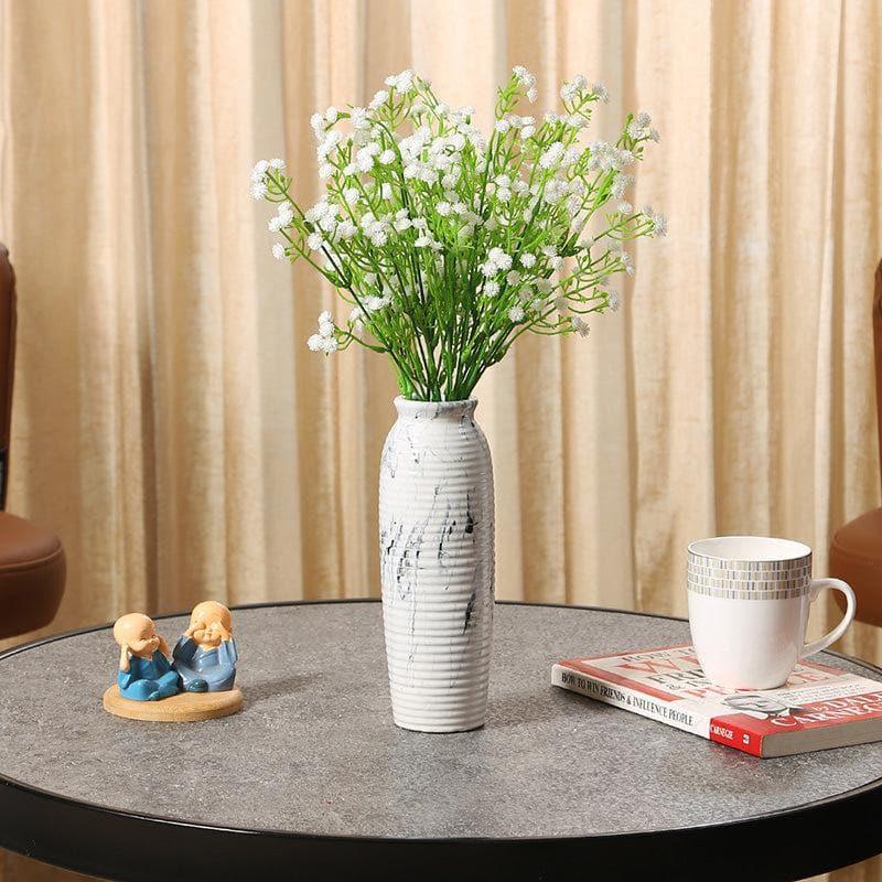 Buy Faux Gypsophila Floral Bunch (White) - Set Of Two Artificial Flowers from Vaaree