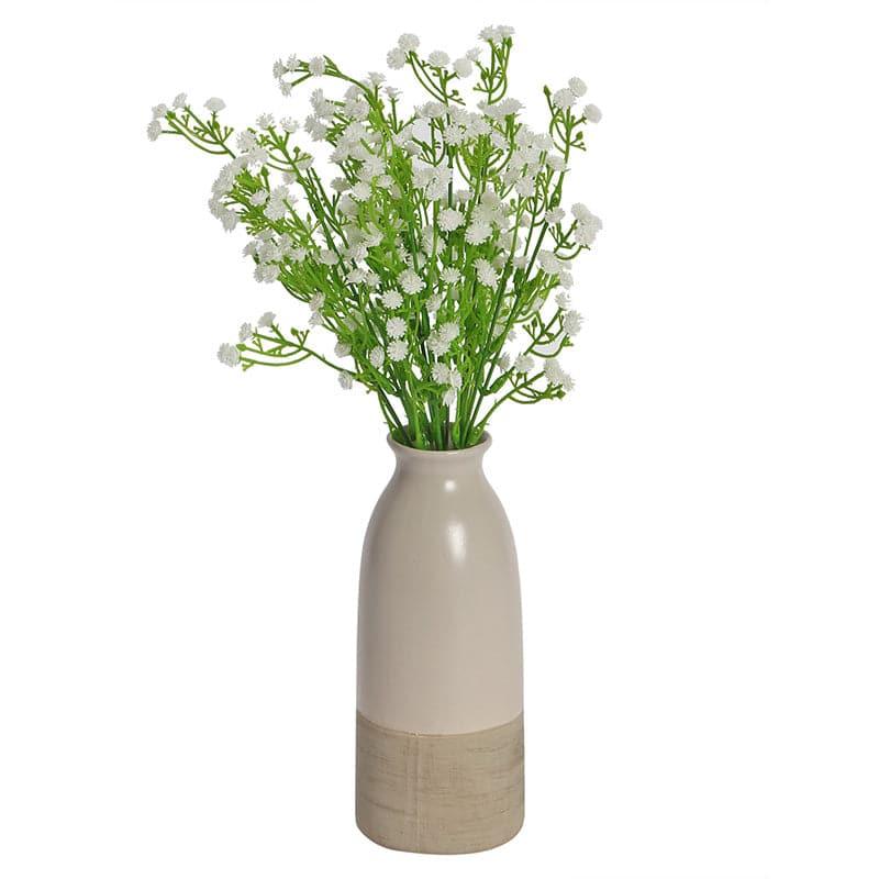 Artificial Flowers - Faux Gypsophila Floral Bunch (White) - Set Of Two