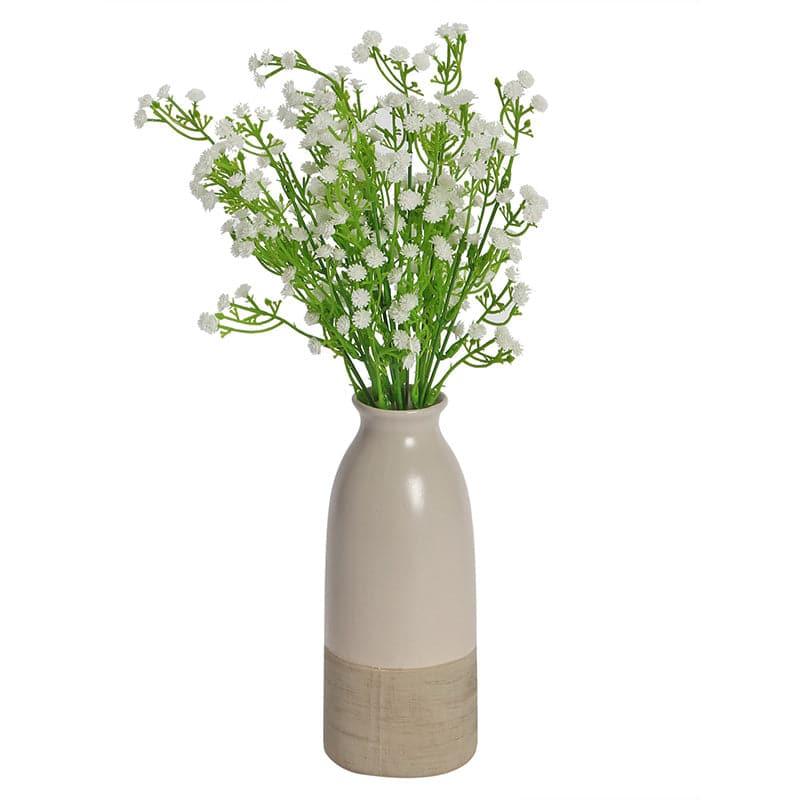 Buy Faux Gypsophila Floral Bunch (White) - Set Of Two Artificial Flowers from Vaaree