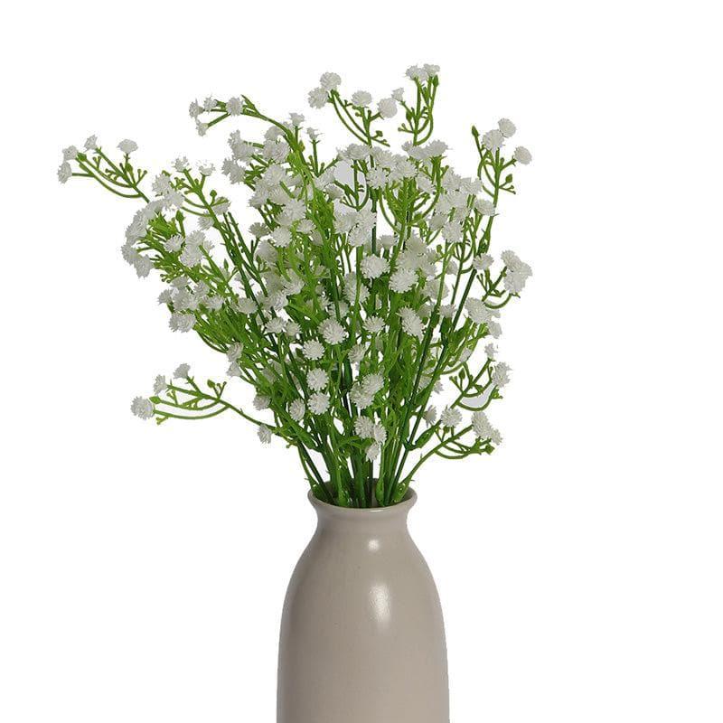 Artificial Flowers - Faux Gypsophila Floral Bunch (White) - Set Of Two