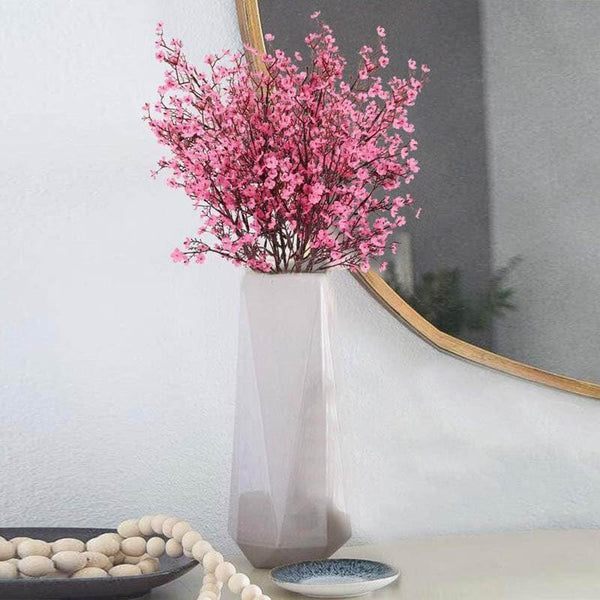 Artificial Flowers - Faux Gypsophila Floral Stick (Pink) - Set Of Four