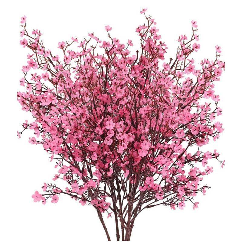 Buy Faux Gypsophila Floral Stick (Pink) - Set Of Four Artificial Flowers from Vaaree