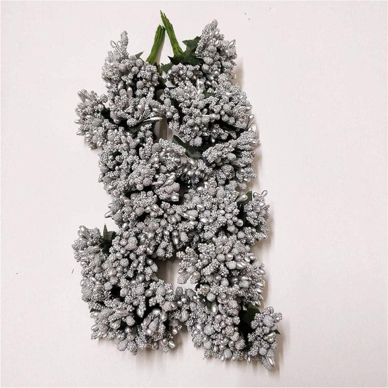 Buy Faux Gypsophilia Flower Bunch (Flint) - Set Of Twelve Artificial Flowers from Vaaree