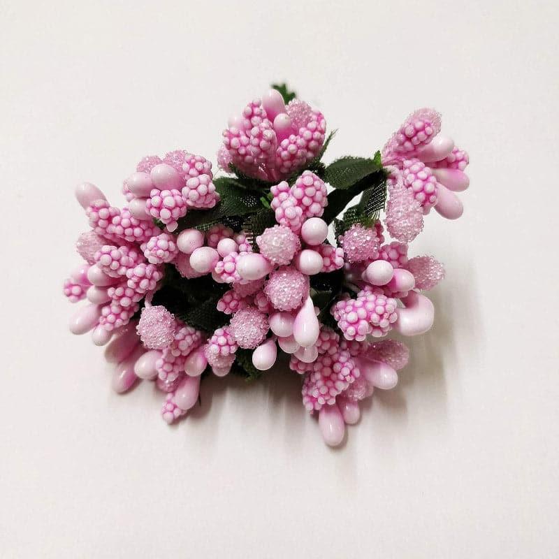 Buy Faux Gypsophilia Flower Bunch (Pink) - Set Of Twelve Artificial Flowers from Vaaree