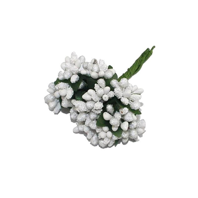 Artificial Flowers - Faux Gypsophilia Flower Bunch (White) - Set Of Twelve