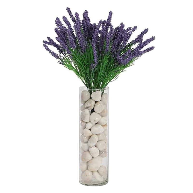 Buy Faux Hogla Millet Grass Bunch (Purple) - Set Of Three Artificial Flowers from Vaaree