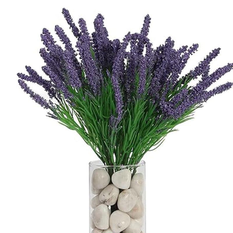 Buy Faux Hogla Millet Grass Bunch (Purple) - Set Of Three Artificial Flowers from Vaaree