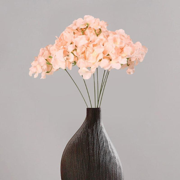 Artificial Flowers - Faux Holla Hydrangea Bunch - Pink