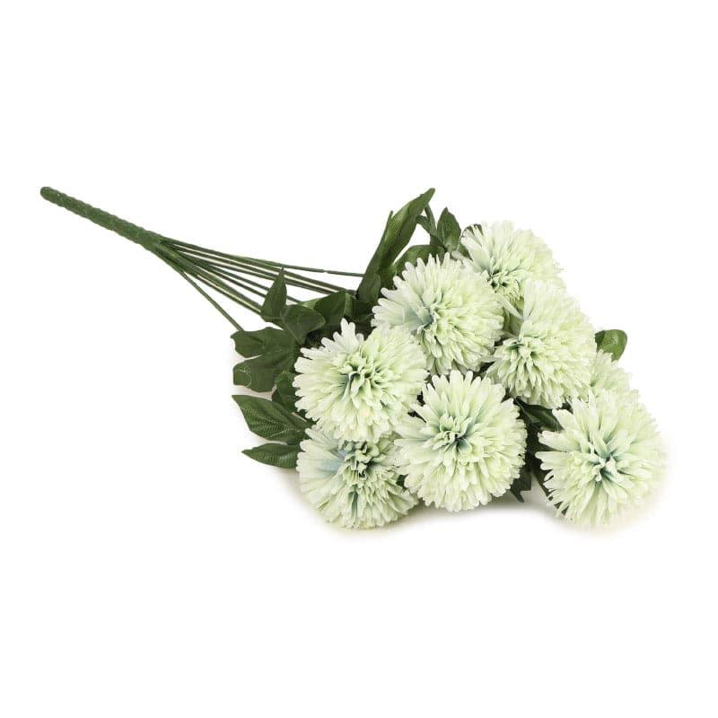 Artificial Flowers - Faux Ja Dank Chrysanthemum Bunch - White