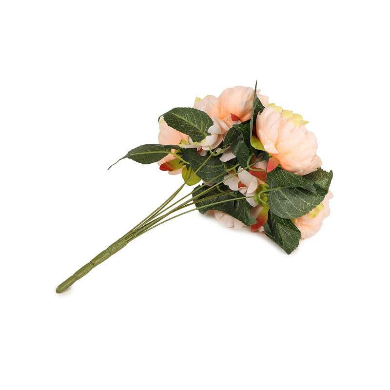 Buy Faux Kansas Peony Bunch - Peach Artificial Flowers from Vaaree