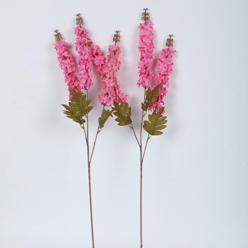 Artificial Flowers - Faux Larkspurs Bloom Bunch (Dark Pink) - Set Of Three