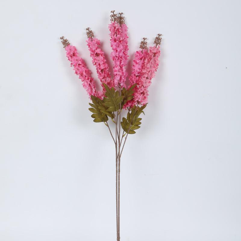 Artificial Flowers - Faux Larkspurs Bloom Bunch (Dark Pink) - Set Of Three