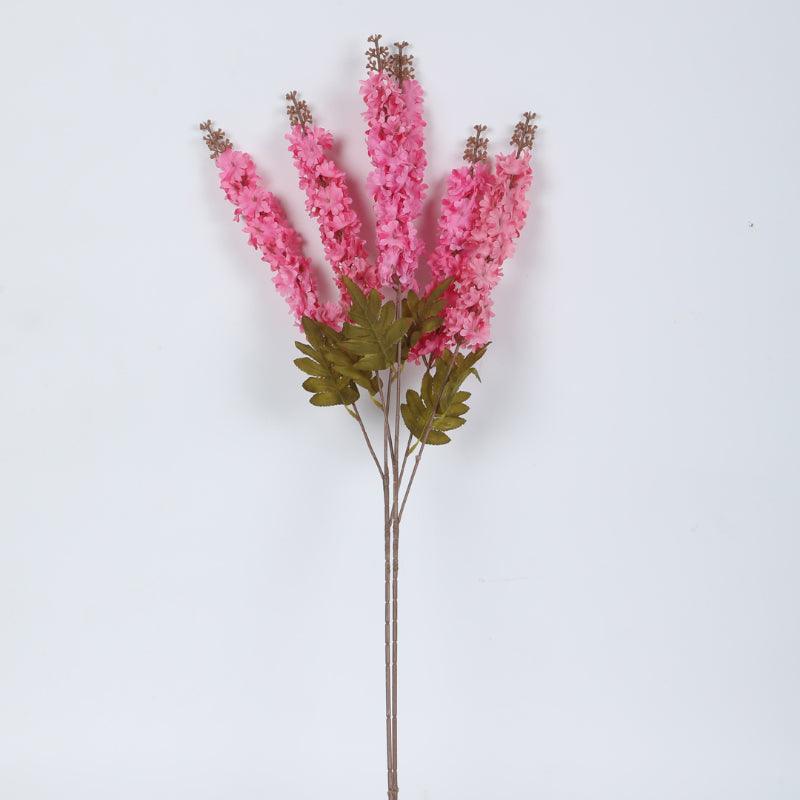 Buy Faux Lily Larkspurs Bloom Bunch (Dark Pink) - Set Of Three Artificial Flowers from Vaaree