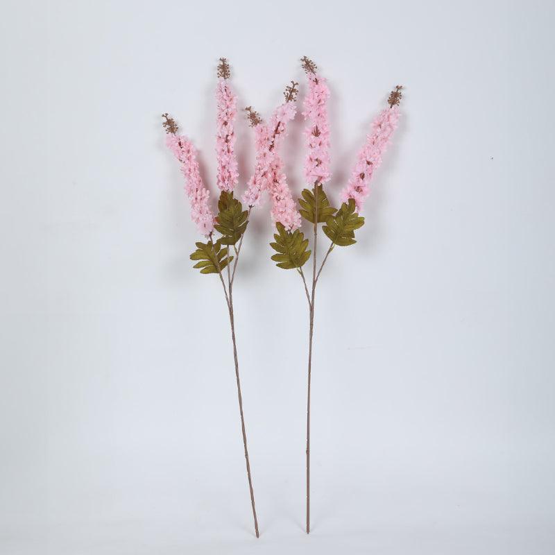 Buy Faux Larkspurs Lily Bloom Bunch (Light Pink) - Set Of Three Artificial Flowers from Vaaree