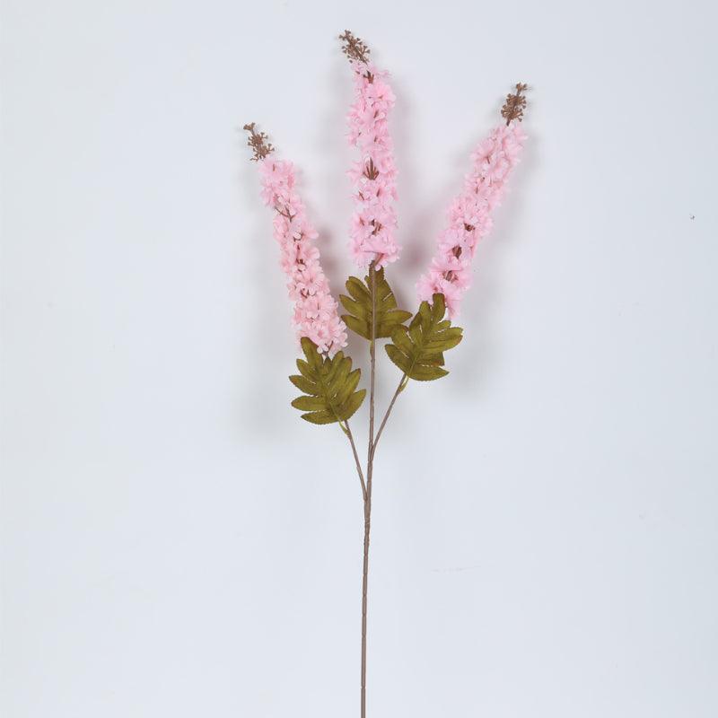 Buy Faux Larkspurs Lily Bloom Bunch (Light Pink) - Set Of Three Artificial Flowers from Vaaree