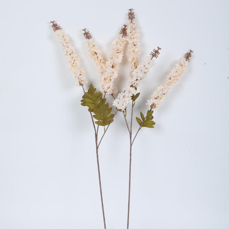 Buy Faux Larkspurs Lily Bloom Bunch (White) - Set Of Three Artificial Flowers from Vaaree