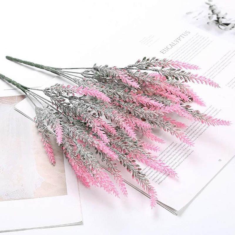 Artificial Flowers - Faux Lavender Floral Stick - Pink