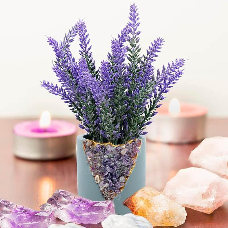 Buy Faux Lavender Floral Stick - Purple Artificial Flowers from Vaaree