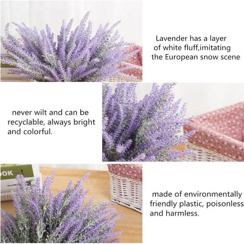 Artificial Flowers - Faux Lavender Floral Stick - Purple