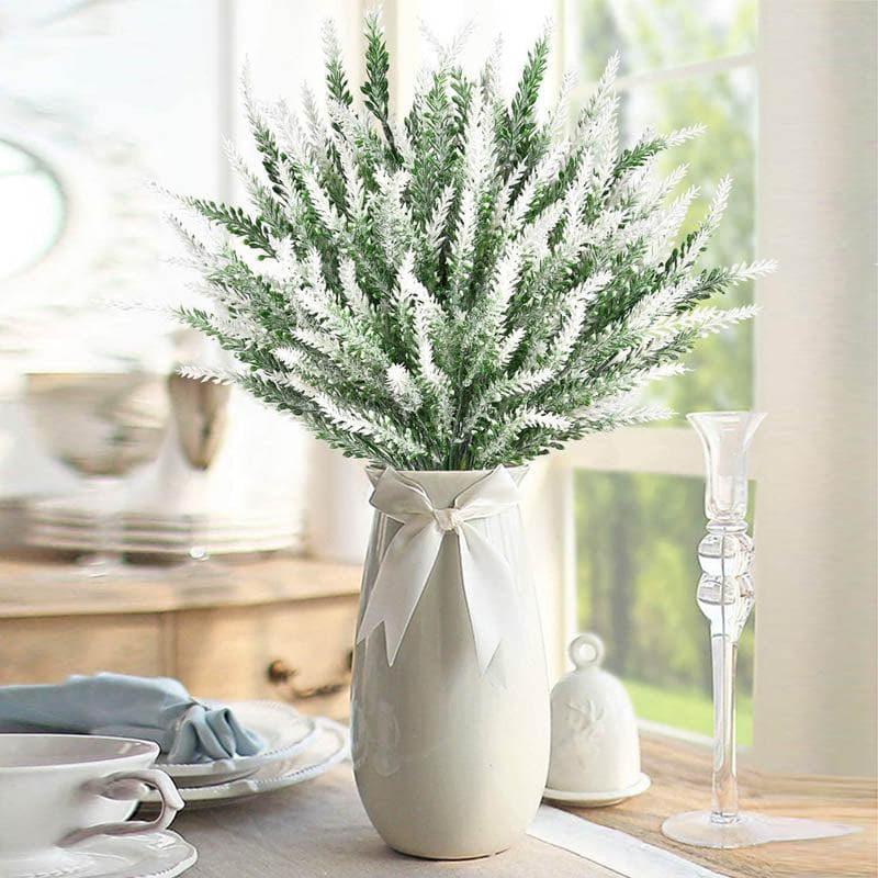 Buy Faux Lavender Floral Stick - White Artificial Flowers from Vaaree