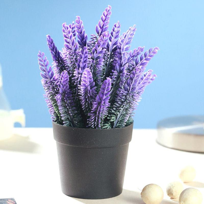 Buy Faux Lavender Plant In Pot -Violet Artificial Flowers from Vaaree