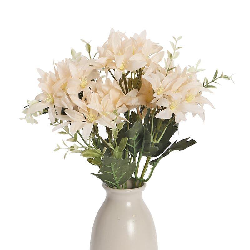 Artificial Flowers - Faux Lily Bunch (Peach) - Set Of Two