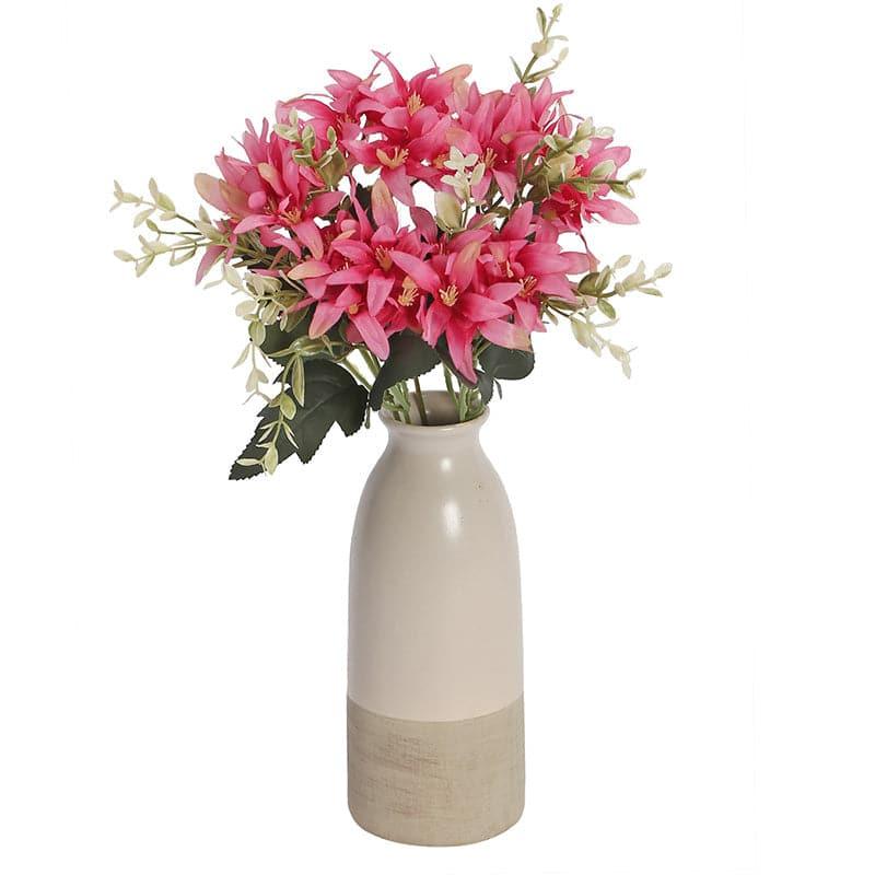 Buy Faux Lily Bunch (Pink) - Set Of Two Artificial Flowers from Vaaree