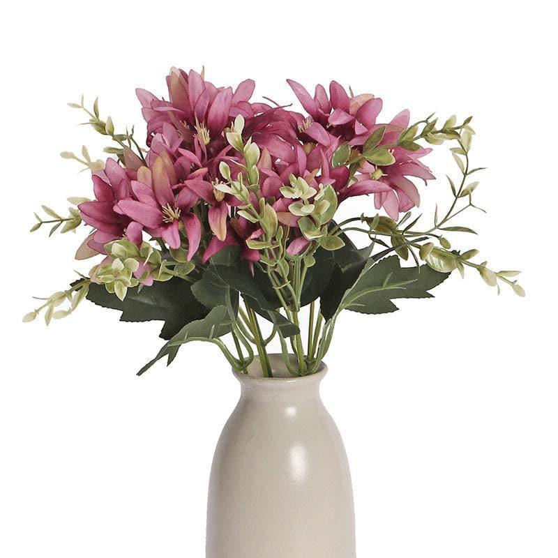 Buy Faux Lily Bunch (Purple) - Set Of Two Artificial Flowers from Vaaree