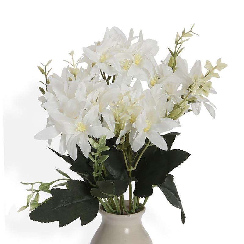 Buy Faux Lily Bunch (White) - Set Of Two Artificial Flowers from Vaaree