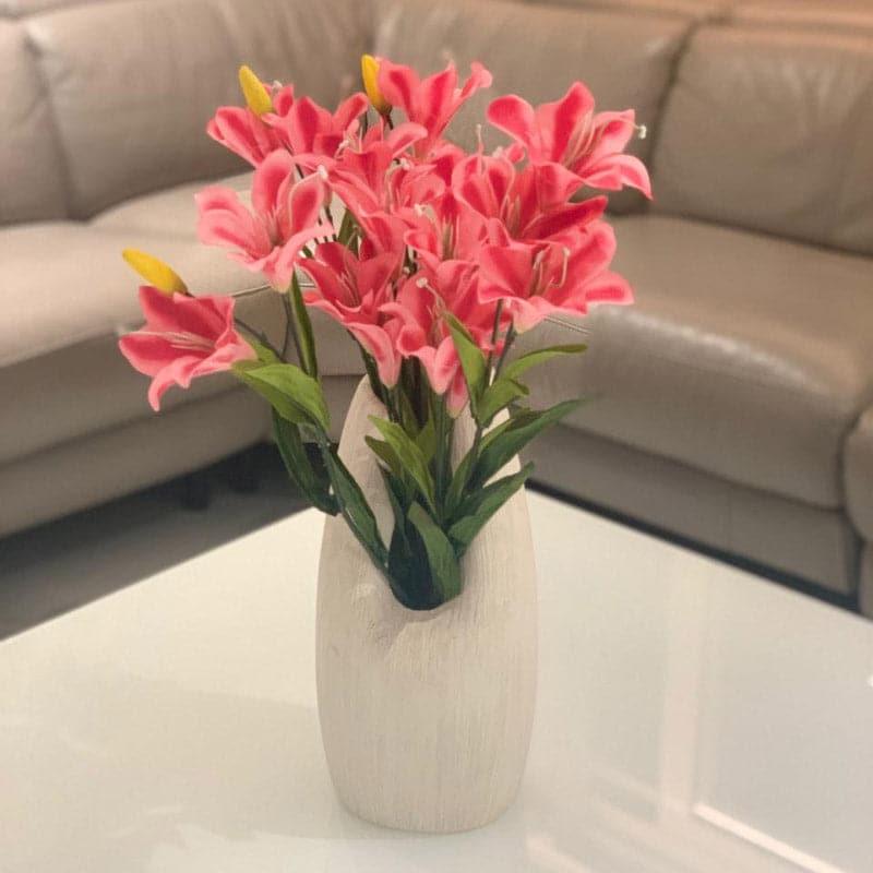 Buy Faux Lily Flower Bunch - Pink Artificial Flowers from Vaaree