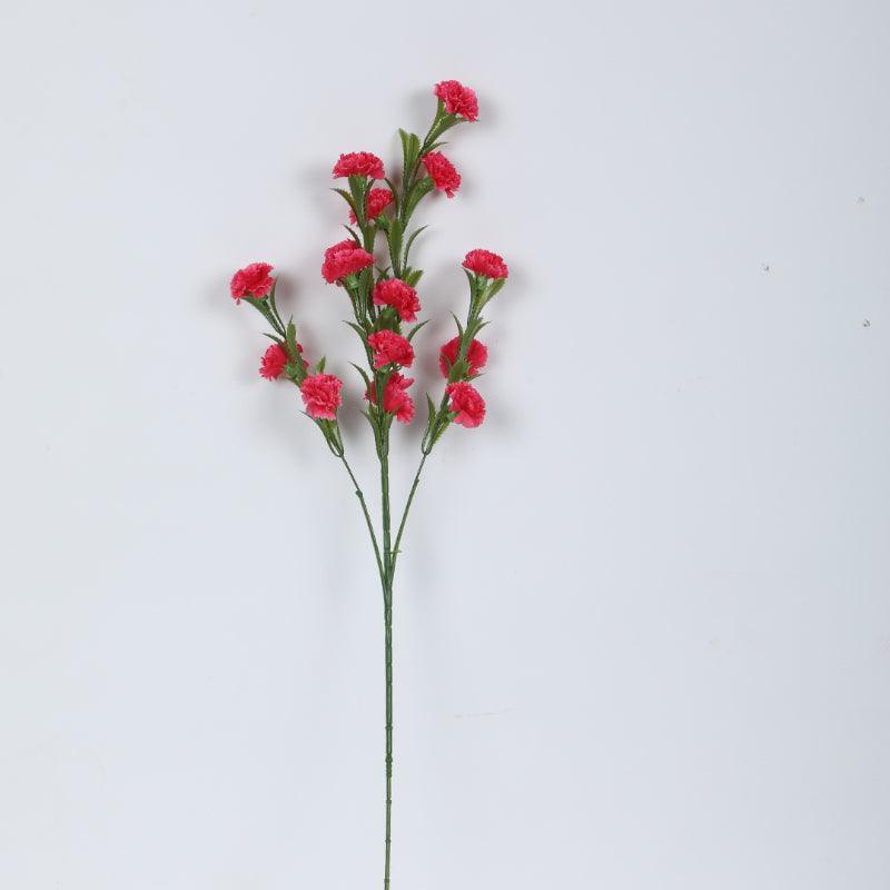 Artificial Flowers - Faux Mini Chrysanthemum Bloom Bunch (Dark Pink) - Set Of Three