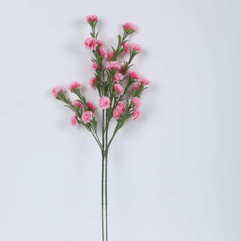 Artificial Flowers - Faux Mini Chrysanthemum Bloom Bunch (Pink) - Set Of Three