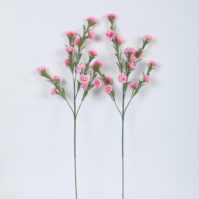 Artificial Flowers - Faux Mini Chrysanthemum Bloom Bunch (Pink) - Set Of Three