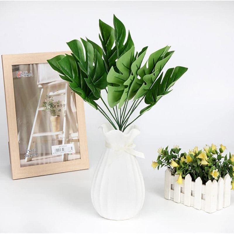 Buy Faux Monstera Palm Plant - Set Of Ten Artificial Flowers from Vaaree