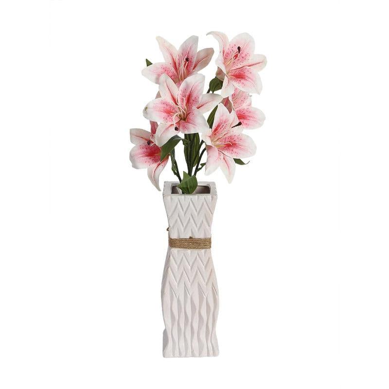 Buy Faux Orienpet Lily Bunch - Dark Pink Artificial Flowers from Vaaree