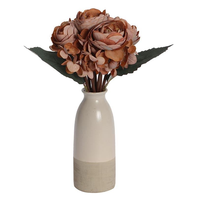 Buy Faux Peonia Floral Bunch - Pink Artificial Flowers from Vaaree