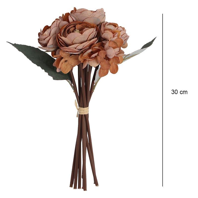 Buy Faux Peonia Floral Bunch - Pink Artificial Flowers from Vaaree