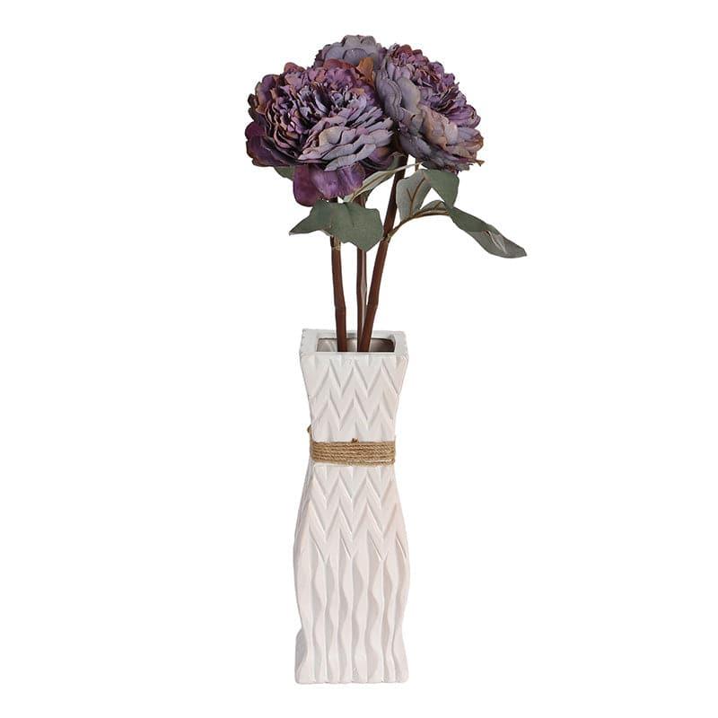 Buy Faux Peony Floral Bunch - Purple Artificial Flowers from Vaaree