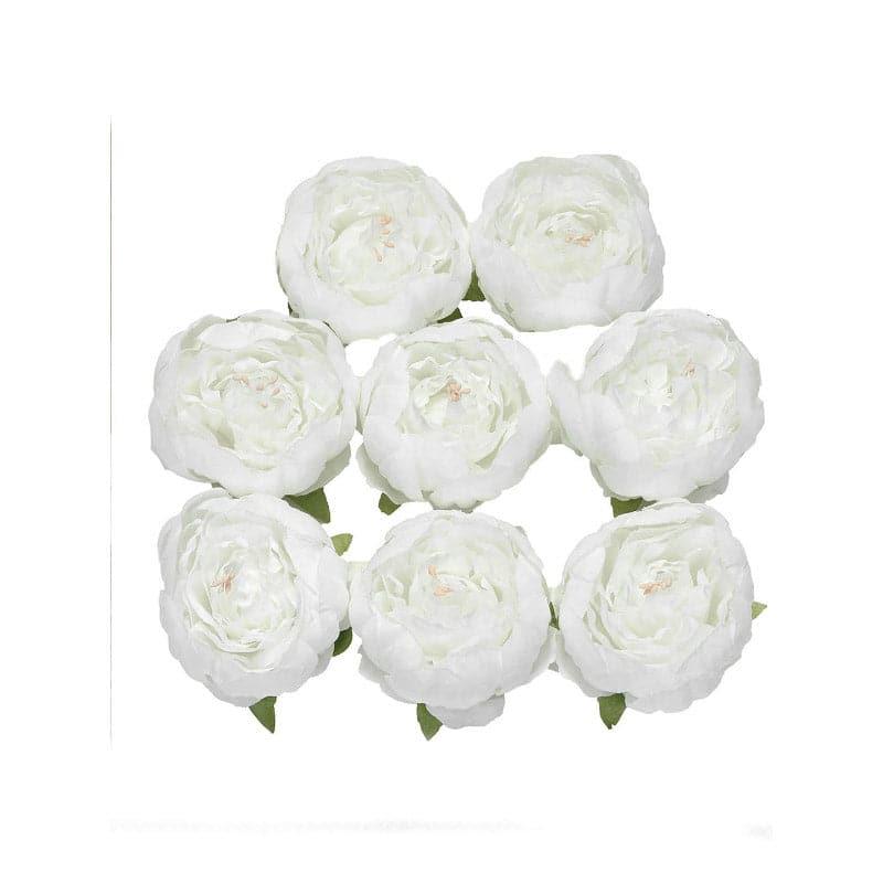 Artificial Flowers - Faux Peony Rose Flower - Set Of Eight