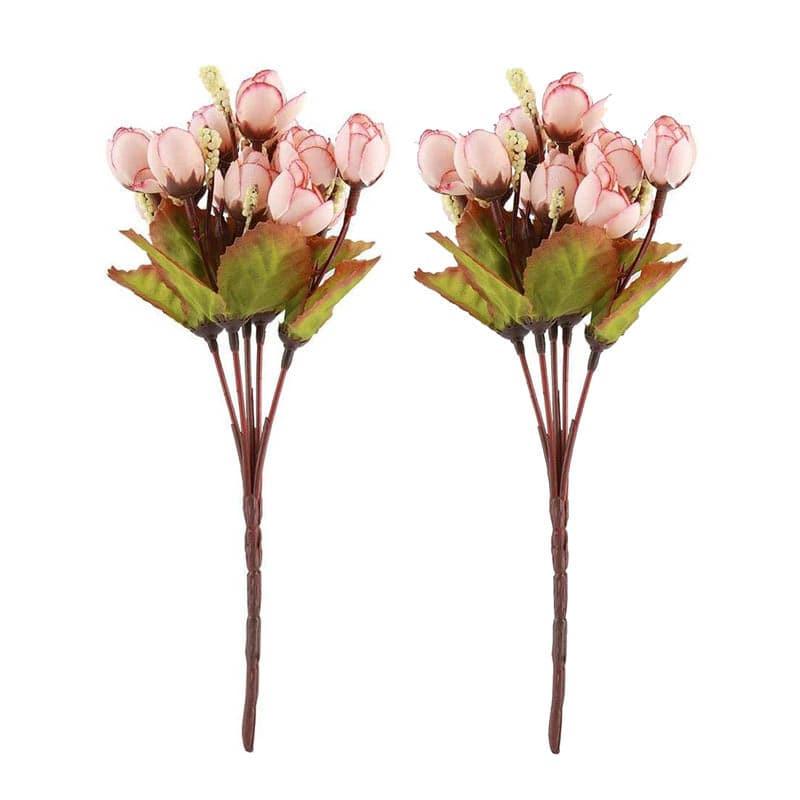 Buy Faux Rose Floral Stick - Blush Pink Artificial Flowers from Vaaree