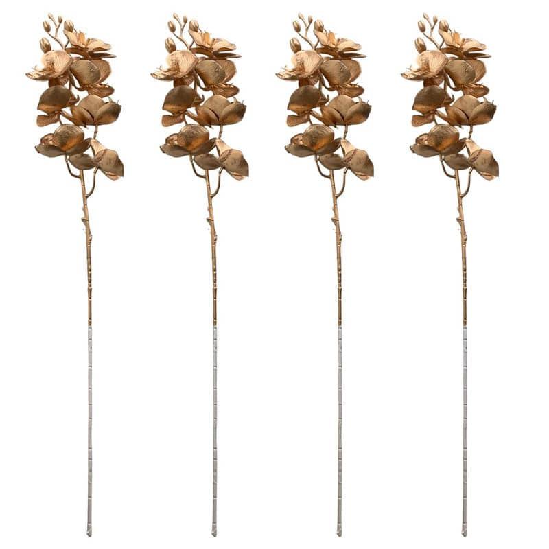 Buy Faux Ruvesia Eucalyptus Leaf Bunch - Set Of Four Artificial Flowers from Vaaree