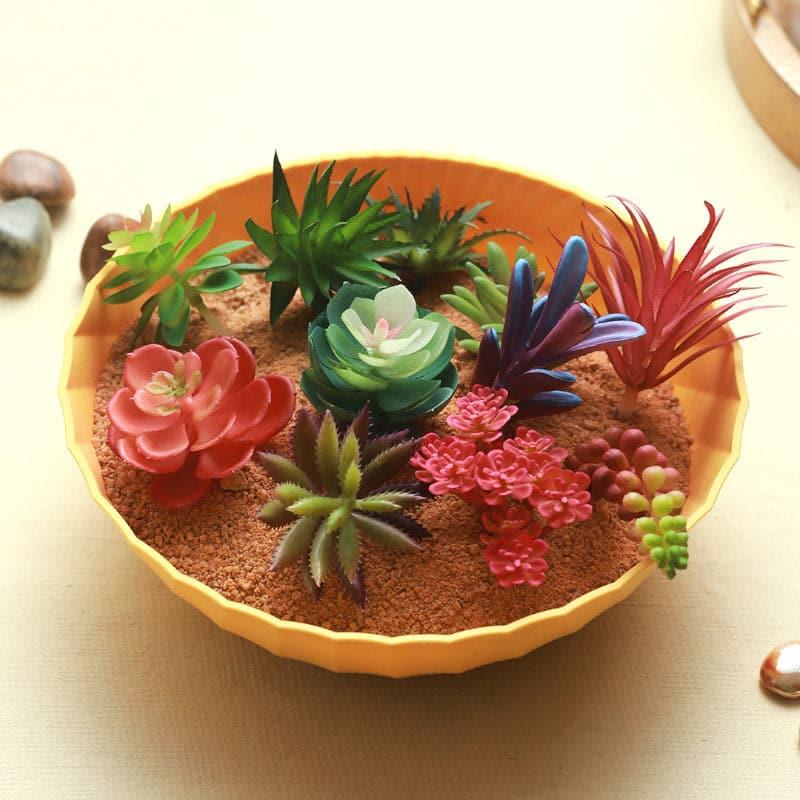 Buy Faux Succulent Plant - Set Of Twelve Artificial Flowers from Vaaree